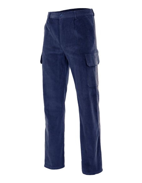 PANTALON DE PANA. AZUL MARINO TALLA S-3XL